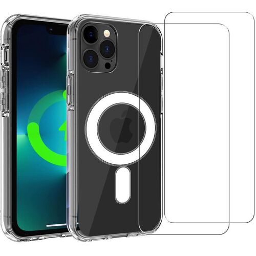 Hülle iPhone 12 Pro Max und 2 schutzfolien - TPU - Transparent