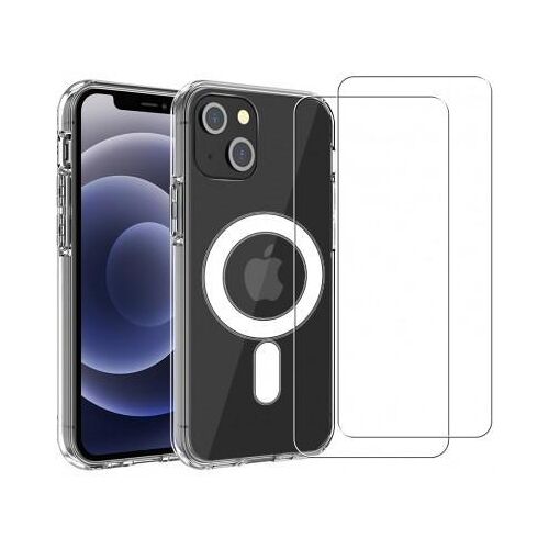 Hülle iPhone 13 und 2 schutzfolien - TPU - Transparent
