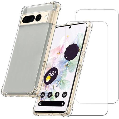 Hülle Google Pixel 7 Pro und 2 schutzfolien - TPU - Transparent