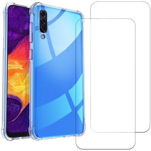 Hülle Galaxy A50 und 2 schutzfolien - TPU - Transparent