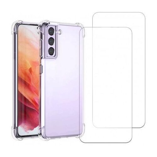 Hülle Galaxy S24 und 2 schutzfolien - TPU - Transparent