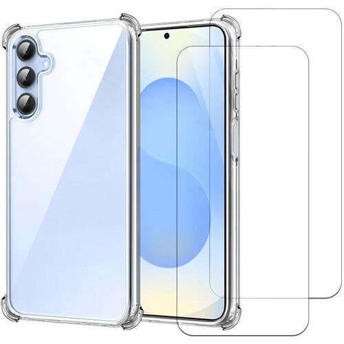 Hülle Galaxy S25 und 2 schutzfolien - TPU - Transparent