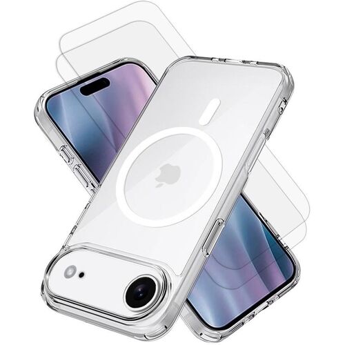 Hülle iPhone 17 Air und 2 schutzfolien - TPU - Transparent