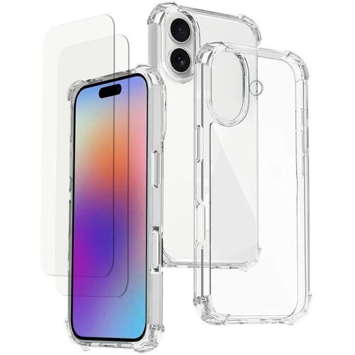 Hülle iPhone 17 und 2 schutzfolien - TPU - Transparent