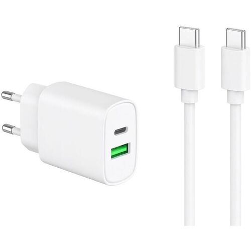 Kabel und Wandgesteck (USB-C + USB-C) 20W - WTK