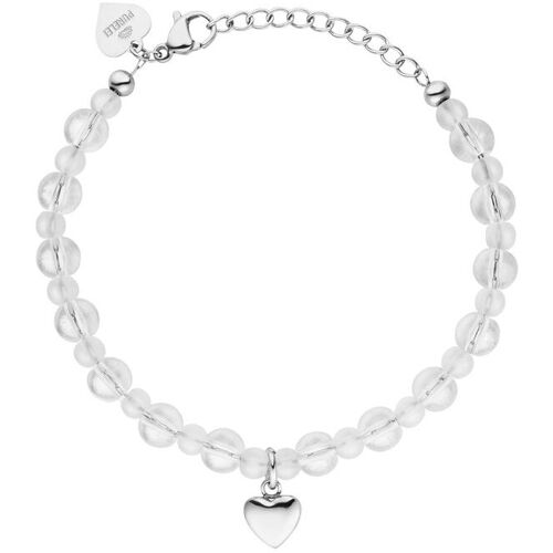 PURELEI White Heart Armband, verstellbare Länge