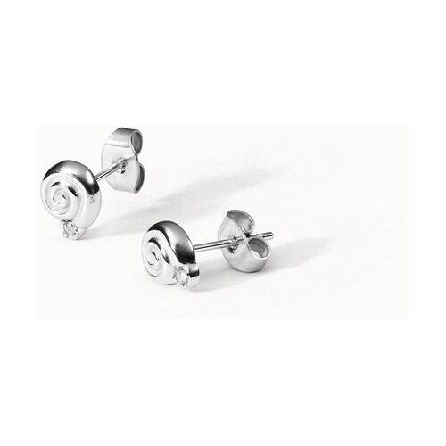 PURELEI Sundial Shell Ohrringe mit Zirkonia Steinen