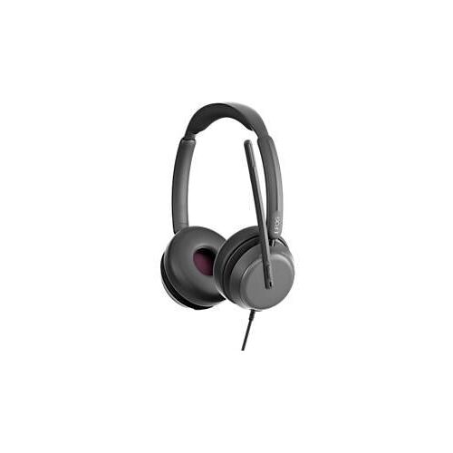 Headset EPOS IMPACT 860 ANC, binaural, kabelgebunden, USB-C auf USB-A, UC-optimiert, 4 Mikrofone + hybrides adaptives ANC, Transporttasche, schwarz