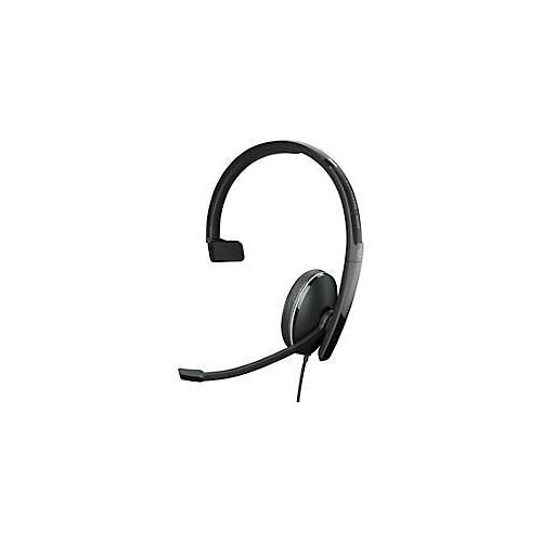 Headset EPOS Sennheiser ADAPT 135 USB-C II, einseitig, USB-C, UC-optimiert, 3,5 mm Klinkenstecker, Ohrpolster aus Kunstleder, schwarz