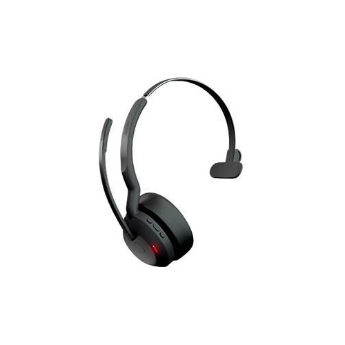 Headset Jabra Evolve2 55 link380a Mono, Reichweite bis 30 m, bis 10 h, MS-Teams optimiert, schwarz