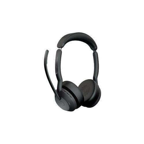 Headset Jabra Evolve2 55 link380c Stereo, Reichweite bis 30 m, bis 10 h, MS-Teams optimiert, schwarz