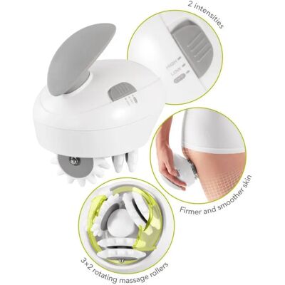Anti-Cellulite-Massagegerät Lanaform Cell Roller Blanc 7,2 W Mixte Anti-Cellulite-Massagegerät Lanaform Cell Roller Blanc 7,2 W Mixte
