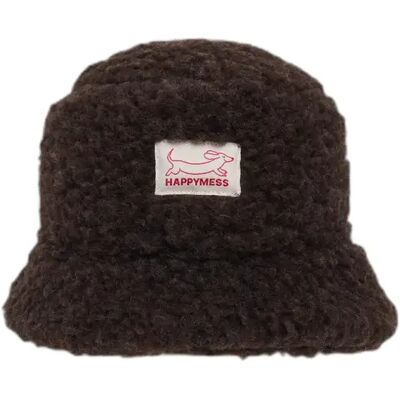 Merinowollmütze Kinder Happymess Marron 50 cm Mixte Merinowollmütze Kinder Happymess Marron 50 cm Mixte