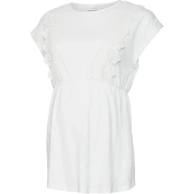 Damen T-Shirt Mamalicious Alisa Mary Blanc L Femme Damen T-Shirt Mamalicious Alisa Mary Blanc L Femme