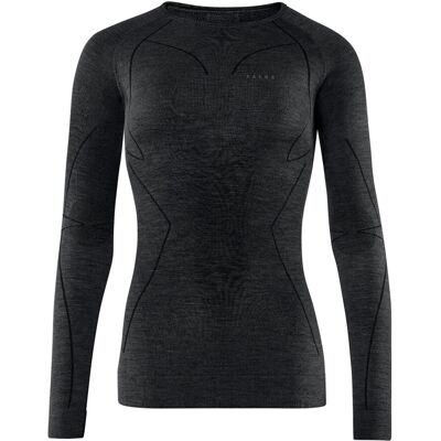 Falke Wool-Tech Langarm-Unterhemd - Schwarz XS Falke Wool-Tech Langarm-Unterhemd - Schwarz XS