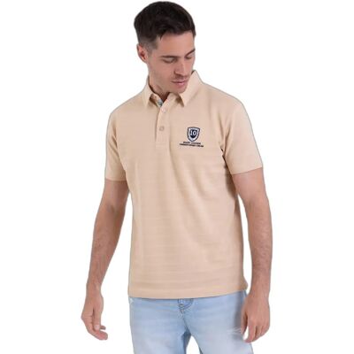 Gestreiftes Piqué Polo Camberabero Beige XL Homme Gestreiftes Piqué Polo Camberabero Beige XL Homme