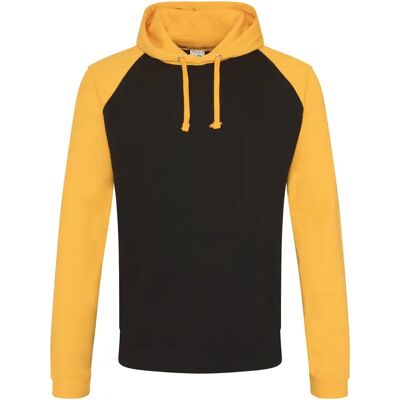 Hoodie Just Hoods Baseball Noir 2XL Mixte Hoodie Just Hoods Baseball Noir 2XL Mixte