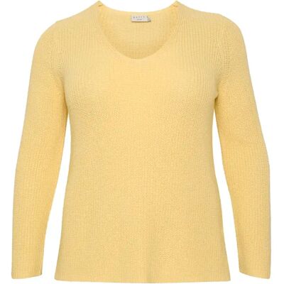 Pullover Damen KAFFE Curve Mirina Jaune L Femme Pullover Damen KAFFE Curve Mirina Jaune L Femme
