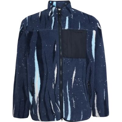Weite Zip-Pullover KnowledgeCotton Apparel Northern Lights - GRS Bleu M Mixte Weite Zip-Pullover KnowledgeCotton Apparel Northern Lights - GRS Bleu M Mixte