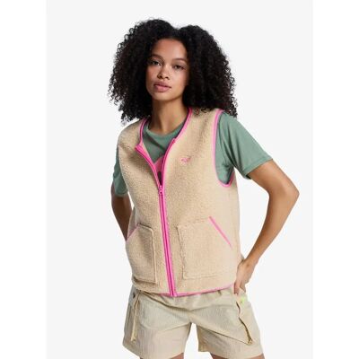 Ärmelloses Fleece, Damen Roxy Boundless Spirit Beige M Femme Ärmelloses Fleece, Damen Roxy Boundless Spirit Beige M Femme
