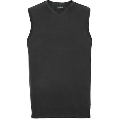 Ärmelloses Col V Pulli Russell Athletic Noir S Homme Ärmelloses Col V Pulli Russell Athletic Noir S Homme
