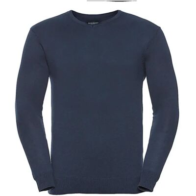 Pull col V Russell Athletic Collection Bleu 2XS Homme Pull col V Russell Athletic Collection Bleu 2XS Homme