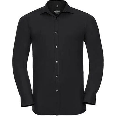 Langarmshirt Russell Athletic Ultimate Stretch Noir M Homme Langarmshirt Russell Athletic Ultimate Stretch Noir M Homme