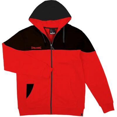 Sweatshirt Reißverschluss mit Kapuze Spalding Funk Rouge S Mixte Sweatshirt Reißverschluss mit Kapuze Spalding Funk Rouge S Mixte