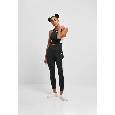 Damen-Crop-Top Urban Classics starter sports Noir S Femme Damen-Crop-Top Urban Classics starter sports Noir S Femme