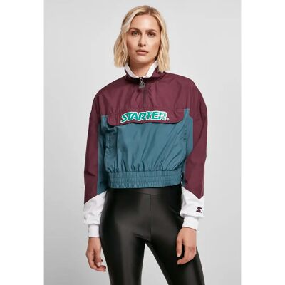 Wasserdichte Jacke für Frauen Urban Classics Starter Colorblock Rouge XL Femme Wasserdichte Jacke für Frauen Urban Classics Starter Colorblock Rouge XL Femme