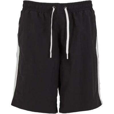 Shorts Urban Classics Board With Patched Stripe Noir L Homme Shorts Urban Classics Board With Patched Stripe Noir L Homme