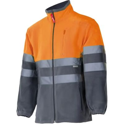 Bicolor Hochsichtbare Fleecejacke Velilla Orange L Mixte Bicolor Hochsichtbare Fleecejacke Velilla Orange L Mixte