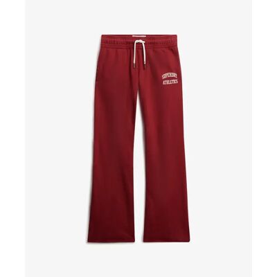 Frauen Sporthose mit weit öffnendem Bein Superdry Athletic Essentials Rot XS Femme Frauen Sporthose mit weit öffnendem Bein Superdry Athletic Essentials Rot XS Femme