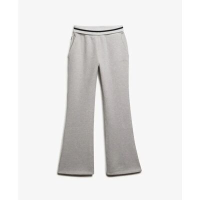 Frauen Sporthose mit weit öffnendem Bein Superdry Athletic Essentials Logo Grau S Femme Frauen Sporthose mit weit öffnendem Bein Superdry Athletic Essentials Logo Grau S Femme