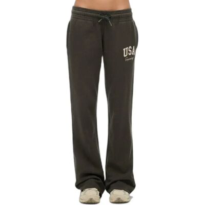 Frauen Sporthose mit weit öffnendem Bein Superdry Athletic Essentials Grau XS Femme Frauen Sporthose mit weit öffnendem Bein Superdry Athletic Essentials Grau XS Femme