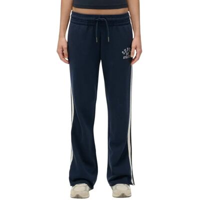 Frauen Sporthose mit weit öffnendem Bein Superdry Athletic Essentials Blau XL Femme Frauen Sporthose mit weit öffnendem Bein Superdry Athletic Essentials Blau XL Femme