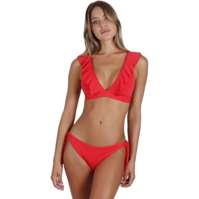 Triangel-Bikini für Damen Admas Summer Frill Rot 46 Femme Triangel-Bikini für Damen Admas Summer Frill Rot 46 Femme