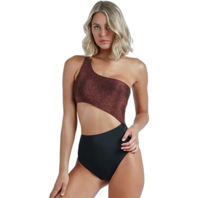 Asymmetrischer einteiliger Badeanzug, Damen Admas Night Summer Bronze 44 Femme Asymmetrischer einteiliger Badeanzug, Damen Admas Night Summer Bronze 44 Femme
