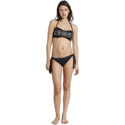 Bikini Bandeau Damen Admas Metallic Stones Noir 44 Femme Bikini Bandeau Damen Admas Metallic Stones Noir 44 Femme