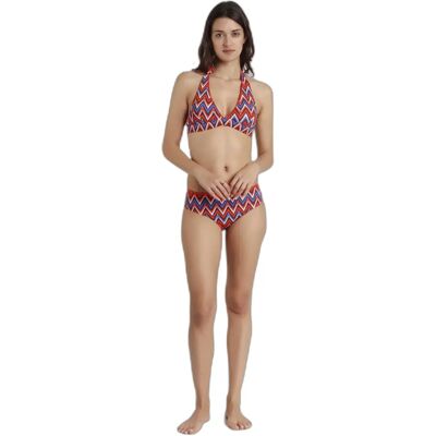 Damen-Bikini mit Rückenausschnitt Admas Ethnic Waves Multicolore 40 Femme Damen-Bikini mit Rückenausschnitt Admas Ethnic Waves Multicolore 40 Femme