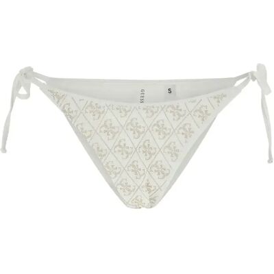Damen-Bikinihose Guess Diane Blanc XL Femme Damen-Bikinihose Guess Diane Blanc XL Femme