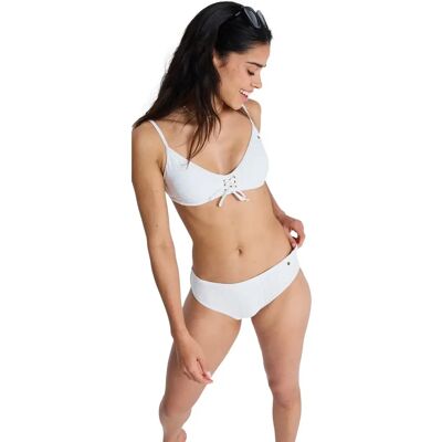 Damen-Bikinihose Roxy Island Blanc L Femme Damen-Bikinihose Roxy Island Blanc L Femme