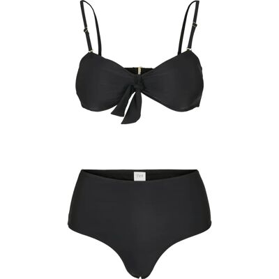 Bikini für Damen Urban Classics taille haute Noir S Femme Bikini für Damen Urban Classics taille haute Noir S Femme