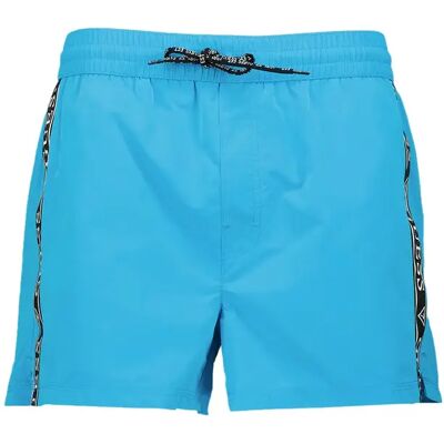 Badehose Guess Logo Tape Turquoise XL Homme Badehose Guess Logo Tape Turquoise XL Homme