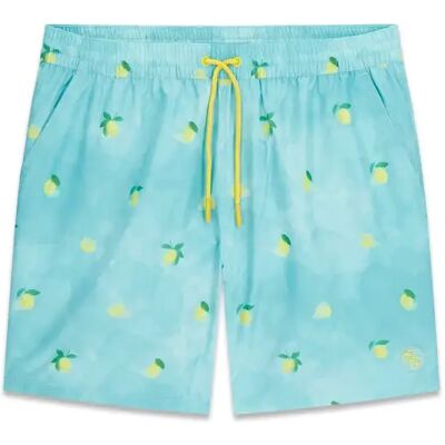Badehose Guess Micro Print Bleu M Homme Badehose Guess Micro Print Bleu M Homme