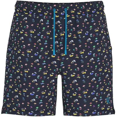 Badehose Guess Illustration Print Multicolore XL Homme Badehose Guess Illustration Print Multicolore XL Homme