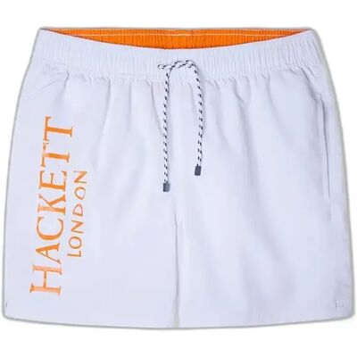 Badehose Hackett Branded Volley Blanc XL Homme Badehose Hackett Branded Volley Blanc XL Homme
