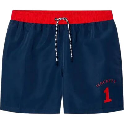 Badehose Hackett TG Number Bleu XL Homme Badehose Hackett TG Number Bleu XL Homme
