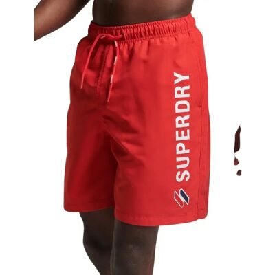 Badeshorts mit appliziertem Muster Code Superdry Rouge L Homme Badeshorts mit appliziertem Muster Code Superdry Rouge L Homme