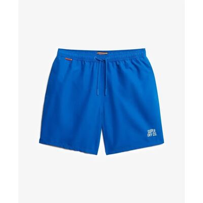 Badehose essenziell Superdry Bleu S Homme Badehose essenziell Superdry Bleu S Homme